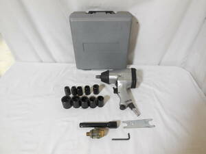 □ エアインパクトレンチ 1/2 SQ. AIR IMPACT WRENCH ソケット・ケース付き