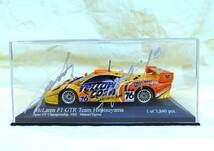 ☆サイン入り☆MINICHANPS McLaren F1 GTR Team Hitotsuyama Japan GT Championship 2002 Hattori/Tajima 1/43 Yellow Corn 76☆送料520円_画像1