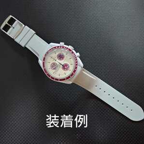 OMEGA×Swatch オメガ×スウォッチ 専用ラバーベルト バネ棒 工具付 ブルー 新品! 送料無料!の画像7