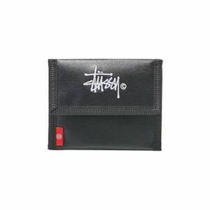 STUSSY ブラック 財布 ステューシー ロゴ刺繍入りウォレット 宝島社 付録