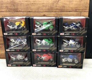 a1★未開封！Maisto Special Edition 1/18 マイスト★YAMAHA/KAWASAKI NINJA/HONDA/SUZUKI/BMW★ミニカー バイク オートバイ★計９点！