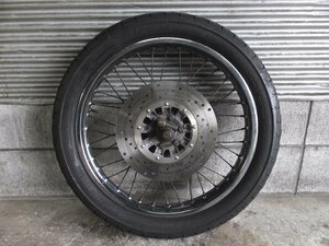 GS750 希少 当時物 フロントホイール 19インチ アクスル類付き SUZUKI 絶版旧車 検/GS400 GS550 GS1000 ベコ GT380 GT750 GSX400E GSX250E