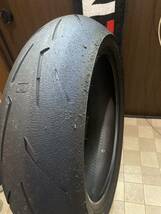 中古MCタイヤ 2022年製造 PIRELLI DIABLO ROSSOⅣ CORSA 180/55ZR17 ピレリ ロッソ4 コルサ 180 55 17 2722 M2865_画像4