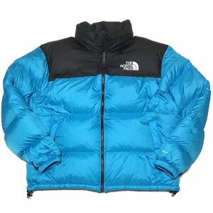 【日本未発売】THE NORTH FACE NUPTSE JACKET ノースフェイス 1996 ヌプシ ダウンジャケット メンズXL ブルー 700フィル 海外限定 美品