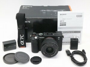 ●○【美品・総シャッター数1000回以下・元箱付】SONY α7C ILCE-7C ズームレンズキット ミラーレス 一眼カメラ ソニー○●018769001m○●