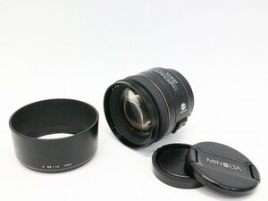 ●○【良品】MINOLTA AF 85mm F1.4 G カメラレンズ 中望遠 単焦点 Aマウント ミノルタ○●019471003○●