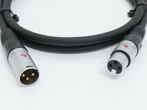 ■□LUXMAN HIGH FIDELITY AUDIO CABLE XLRケーブルペア 1.5m ラックスマン□■010850041□■_画像2