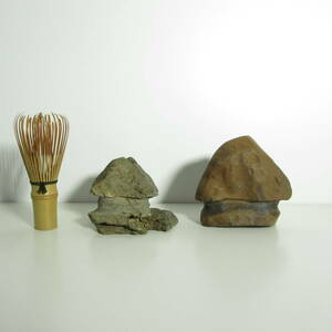 [ bonsai supplies * stone ][. shop stone (. shop stone *... stone * processing stone )2 piece set! ]/. stone appreciation stone / bonsai fields and mountains grass ..... . stone etc.!