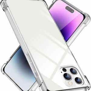 ☆50%off☆残り1点！iPhone14ProMaxケース クリア TPU 薄型 軽量 シリコン 耐衝撃 指紋防止