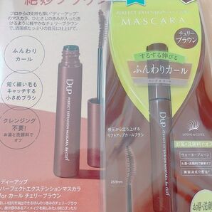 ディーアップ　パーフェクトエクステンション　マスカラ for カール （チェリーブラウン）　2本セット　新品未使用未開封品