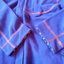 む141 Columbia サイズＬ フリースジャケット ポリエステル コロンビア 紫 洋服_画像6