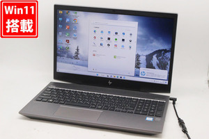  used with special circumstances full HD 15.6 type HP ZBook 15v G5 Windows11. generation i7-8750H 16GB NVMe 256GB-SSD + 1TB-HDD Quadro P600 camera wireless Office attaching 