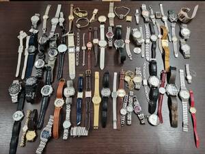 #時計まとめ ★コレクター品☆ SEIKO / CITIZEN / Baby-G / RADO / DIESEL / TECHNOS 手巻き 自動巻き クォーツ 稼働品 ジャンク含む 大量