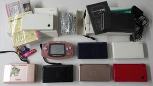 1円スタート♪携帯ゲーム機 まとめて９台セット/GAMEBOY/ゲームボーイアドバンス/NINTENDO DS/1211KGK