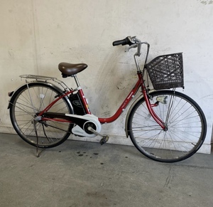 49* Gifu departure ^Lithium ViVi SS city^Panasonic/ Panasonic / electric bike ^26 -inch / mileage verification / charger less / present condition goods R5.2/28*