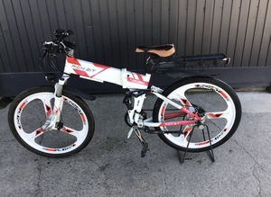 ** Gifu departure ^ RICH BIT TOP-800 / electric bike / 26 -inch / mileage verification / 10 step shifting gears / operation not yet verification / dirt scratch equipped / junk R4.6/12