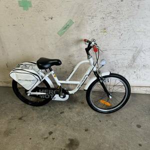 214* Gifu departure beautiful goods * for children bicycle ^KIDS POLICE^18 -inch /si donkey i/.../ second bag attaching / crime prevention equipped / present condition goods R5.12/14*