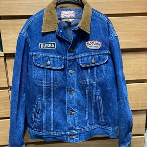 Lee/リー ストームライダー/STORM RIDER 44R XL ワッペン付 中古デニムジャケット ジージャン デニム 濃紺 ジャケット ランドリー済み