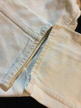 Levi's リーバイス　カラージーンズ　Lot517 0222 表記W36 白　UK製_画像9