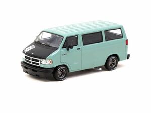 1/64 国内発送 Tarmac 1/64 ダッジバン ライトグリーン ターマックワークス Dodge Van Light Green Tarmac Works