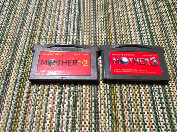 MOTHER1+2 MOTHER3/マザー3 マザー1+2 ゲームボーイアドバンス GBA 任天堂 Nintendo GAMEBOY ADVANCE