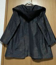 着物リメイク 大島のフード付きジャケット　L〜LLサイズ_画像4