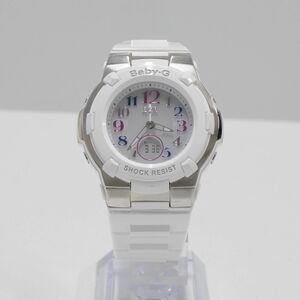CASIO Baby-G BGA-1100GR レディース 腕時計 USED超美品 カシオ ベビーG 電波ソーラー ホワイト 完動品 中古 X5149