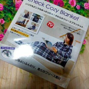 ナカトミ Cozy Blanket（チェック）着る毛布