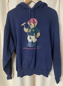 90s POLO RALPH LAUREN ポロベア　パーカー ネイビー　M