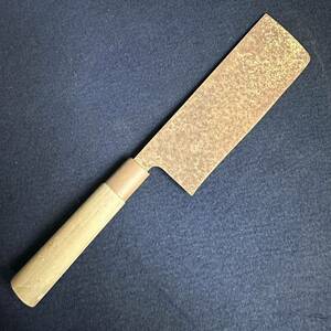 [KJ080] 菜切包丁 薄刃包丁 刃渡り約16cm 和包丁 刃物 ナイフ キッチン 調理道具 古道具 古民具