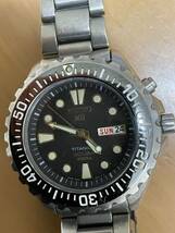 SEIKO AGS TITANIUM SCUBA 200m 5M43-0010 ワンピースケース　セイコー　チタン　スキューバ　200M クォーツ キャパシタ交換済み_画像1