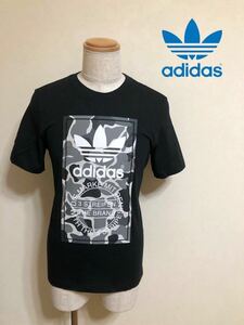 【新品】 adidas originals CAMO LABEL TEE アディダス オリジナルス カモフラージュ ラベル Tシャツ 黒 トップス サイズL 半袖 DH4769