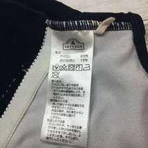 k7124★競泳水着 女子 レディース ジュニア ネイビー 紺黒系 ワンピース つるすべ スカート イオン トップバリュ 130サイズ プール 衣装 海_画像7