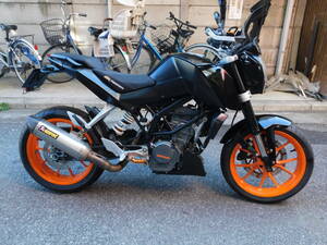 ☆KTM 200　デユーク☆◎ブラック　AKRAPOVICマフラー