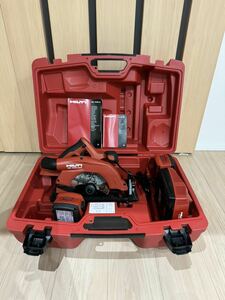 【未使用★送料込】HILTI ヒルティ コードレスマルノコ SC 70W-A22 丸ノコ バッテリー×2 充電器付 充電式サーキュラーソー木工　SC70W-A22