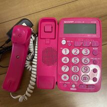 SHARP シャープ デジタル　電話機 JD-G40CL-P ピンク 通電確認済み 現状品_画像6