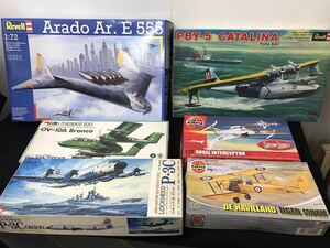 ●ジャンク 飛行機・戦闘機プラモデル6点セット『Arado Ar.E 555、PBY-5 カタリーナ、OV-10A ブロンコ、ロッキード P-3Cなど』