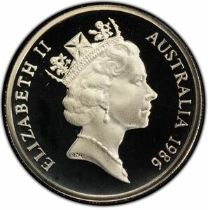 最高格付け 銀貨 鑑定機関 稀少 1986年 PCGS PR69 DCAM オーストラリア ビンテージ コイン シルバーコイン 銀貨 資産運用 コレクション