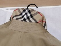 本物上質●美品●　BURBERRY　LONDON　バーバリー　ロンドン　ステンカラーコート ノバチェック トレンチコート ベージュ　カーキ　L〜 48_画像8