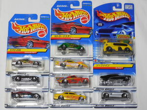 HOT WHEELS / カマロ Z28、65 ベット、シューボックス、ディオーラⅡ等 (日本版バンダイカード９台+US版１台) 開封用10台セット