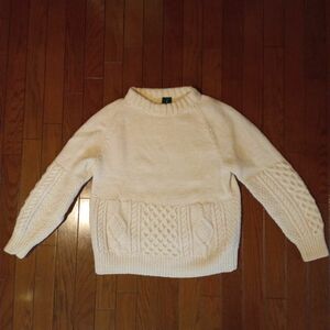 TRIMRAGH 　トリムラ　手編みニット　インバーアラン セーター