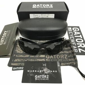 【ゲイターズ】本物 GATORZ EYEWEAR サングラス MAGNUM 2.0 マグナム 黒×カーキグレー メンズ レディース USA製 ケース 箱付き 送料520円