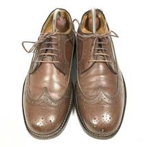 【リーガル】本物 REGAL 靴 24.5cm 茶 フルブローグ ビジネスシューズ 外羽根式 本革 レザー 男性用 メンズ 日本製 24 1/2 b_画像2