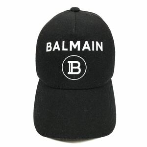 [ Balmain ] genuine article BALMAIN Baseball cap Logo motif hat cap hat size TU men's lady's size adjustment possibility 