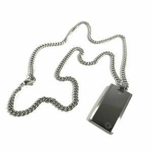 [ Montblanc ] genuine article MONT BLANC necklace white Star total length 51cm top width 1.8cm metal material men's lady's Germany made postage 370 jpy 