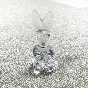 美品【バカラ】本物 Baccarat 置物 うさぎ ウサギ 兎 ラビット 干支 オブジェ クリア色系 クリスタルガラス