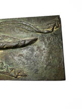 古い時代物銅製ブロンズレリーフ 飛天 天女 古民具古道具ビンテージレトロ_画像4
