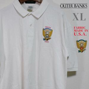 OUTER BANKS ポロシャツ TEXAS DRE USAファブリック XL ホワイト