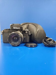 Nikon　F2 フォトミックA　NIKKOR 28mm f2.8 シャッター露出計OK 純正ケース、ストラップ付 ニコン レンズ 