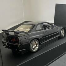 ★☆Aa オートアート 1/18 日産 スカイライン R34 GT-R VスペックⅡ ブラックパール 77334 一部難あり 箱難あり SKYLINE 現状品☆★_画像3